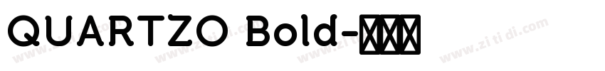 QUARTZO Bold字体转换